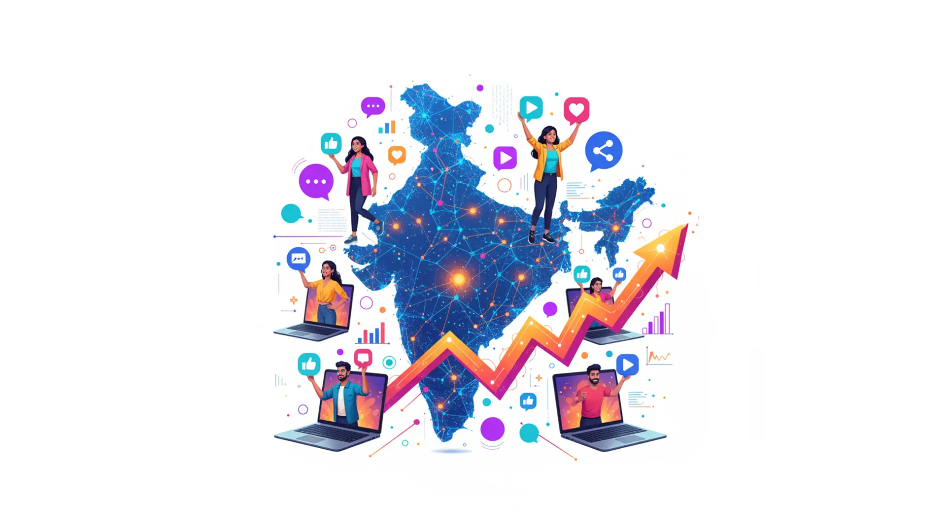 The Role of Influencer Marketing in Indian Digital Strategies: 2025 Insights || Postly